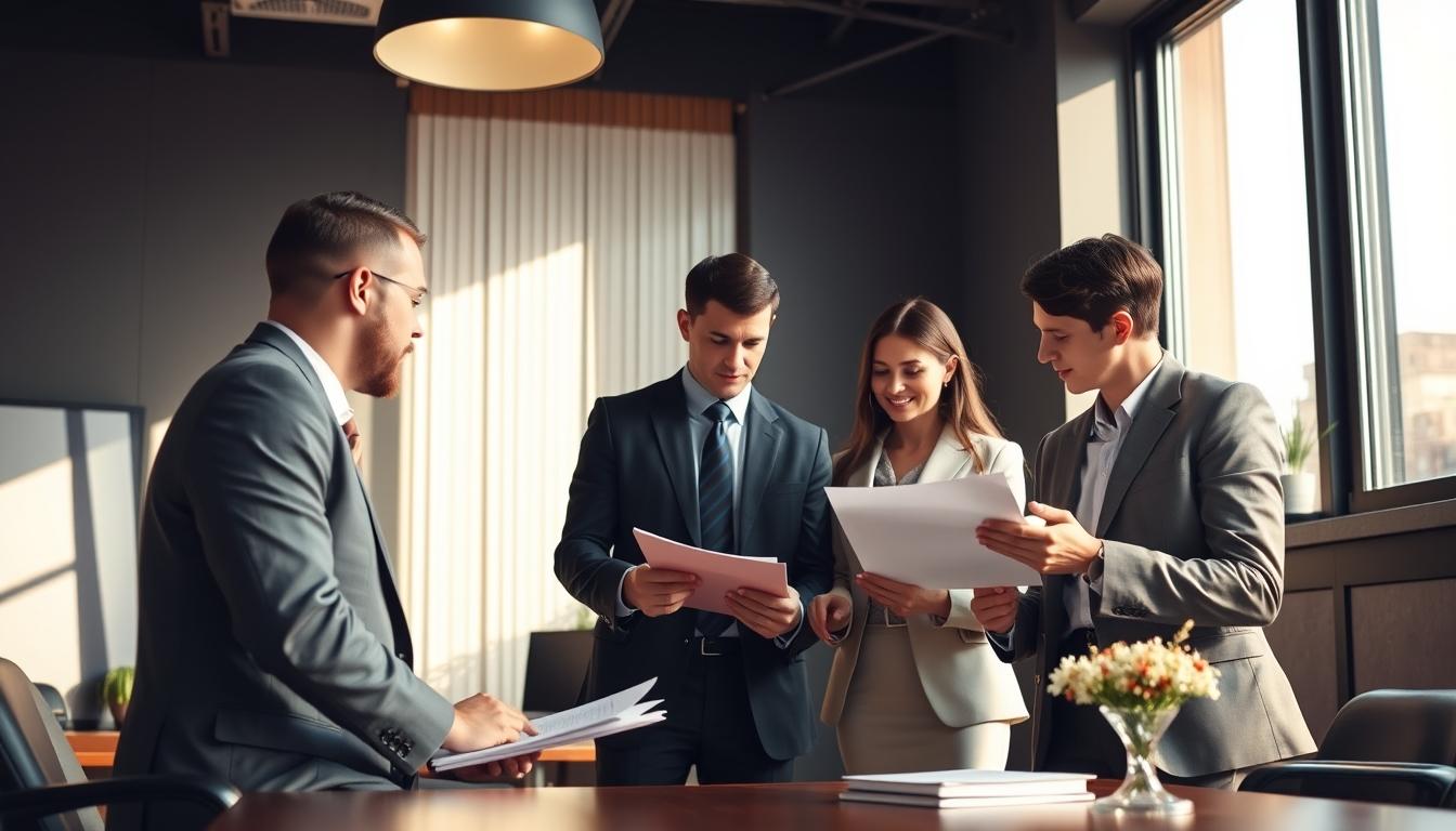 Senior legal team and family support